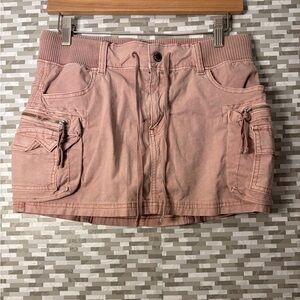 American Eagle Outfitters Dusty Pink Cargo Skirt